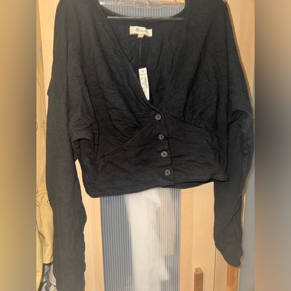 Madewell Cropped Button Front Shirt